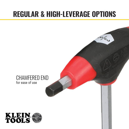 Klein Tools JTH610EB Juego de Llaves Hexagonales Journeyman™ con Mango “T” de 3/32” a 3/8”