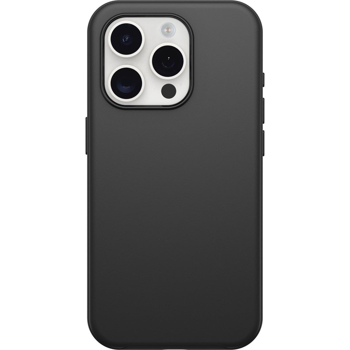 OtterBox - Funda para iPhone 15 Pro (Solamente) Serie Symmetry - Negro, Ultra Elegante, Compatible con Carga inalámbrica, Bordes elevados Que protegen la cámara y la visualización