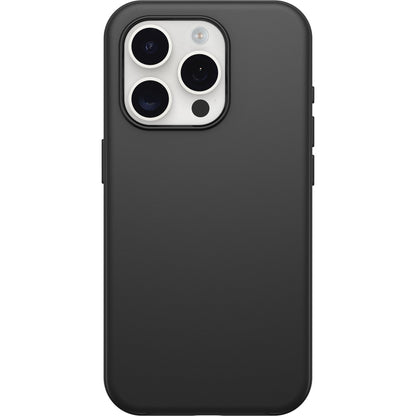 OtterBox - Funda para iPhone 15 Pro (Solamente) Serie Symmetry - Negro, Ultra Elegante, Compatible con Carga inalámbrica, Bordes elevados Que protegen la cámara y la visualización