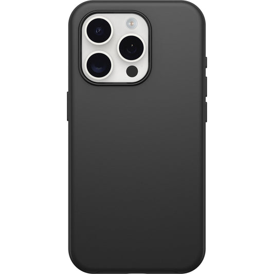 OtterBox - Funda para iPhone 15 Pro (Solamente) Serie Symmetry - Negro, Ultra Elegante, Compatible con Carga inalámbrica, Bordes elevados Que protegen la cámara y la visualización