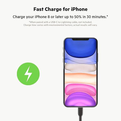 Belkin CCA003btBK Cargador para automóvil USB-C PD de 20W, Negro