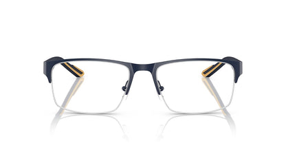 Armani Exchange Ax1068 - Marco rectangular para anteojos graduadas para hombre - Lente azul mate - Demo - 56 Milímetros