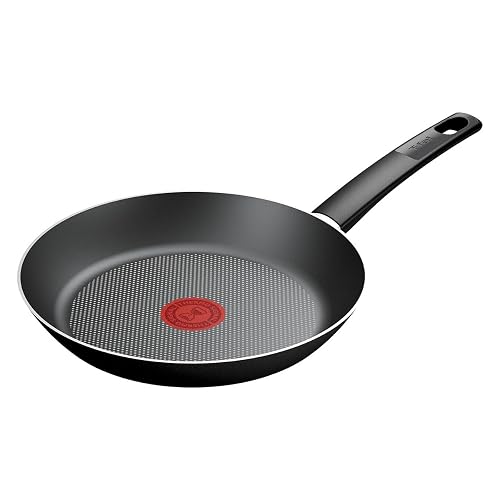 Sartén de 26 cm T-Fal Everyday Titanium Negro con Antiadherente Easy Plus con Thermo-Señal, B5750582