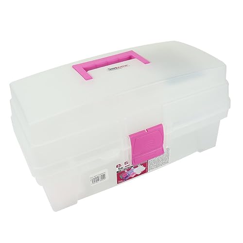 Santul 6402 Caja Vanity, 14", Transparente / rosa