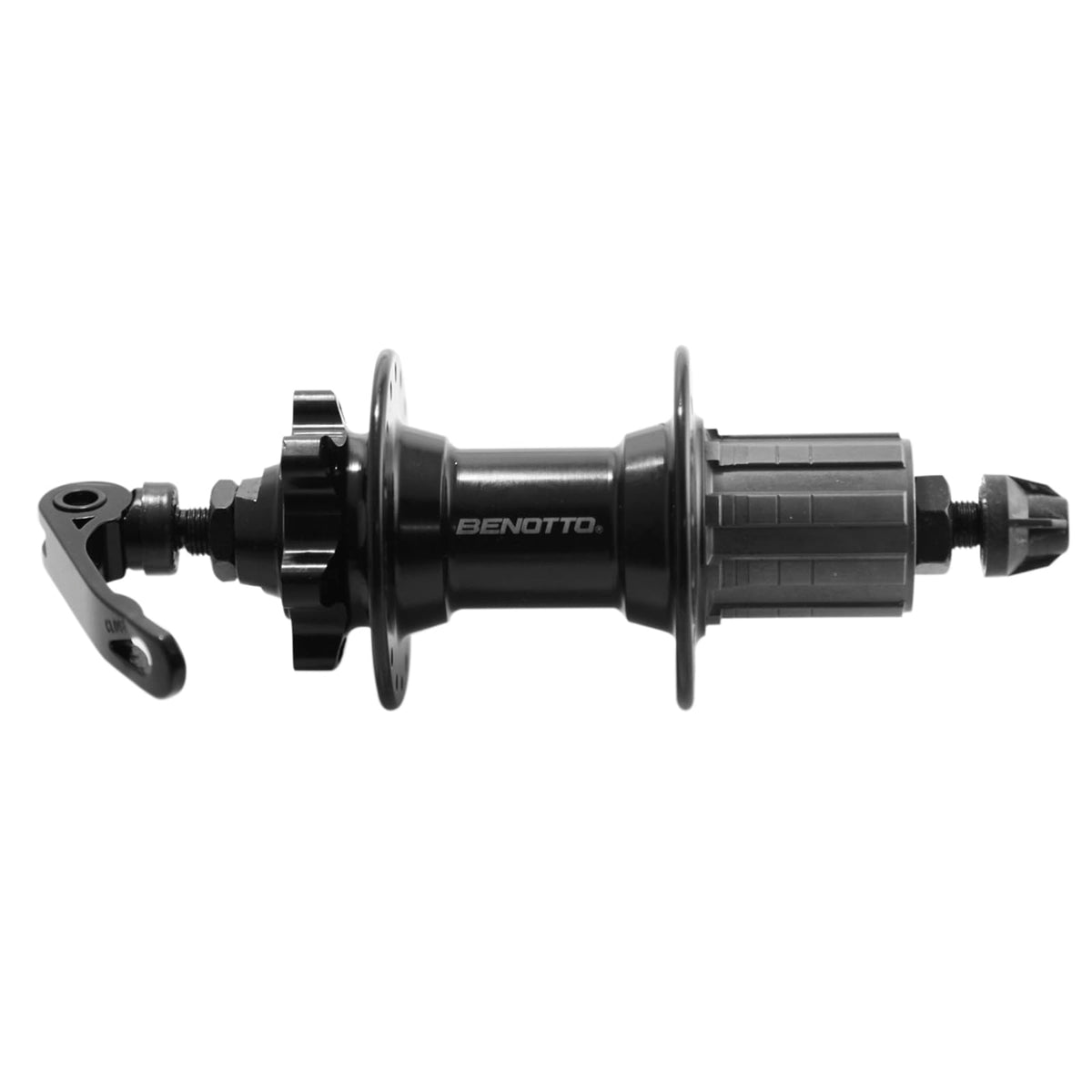 Maza BENOTTO 32x32B Cassette Alumnio con Bloqueos con Balero Sellado Compatible Disco Rotor Negro GL-B21 (2 Piezas)