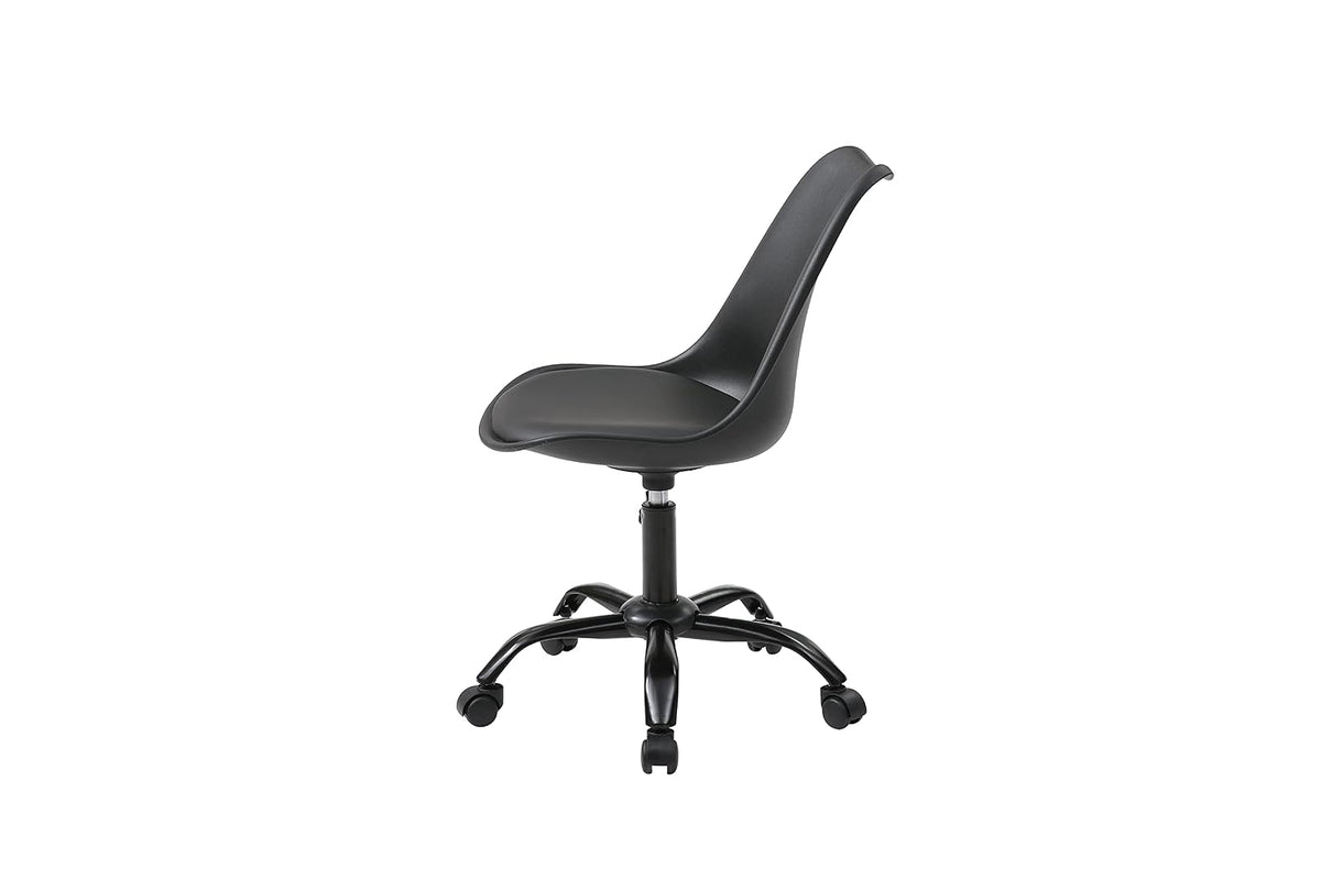 Alterego - Silla de Oficina Moderna Diogenes, Color Negro