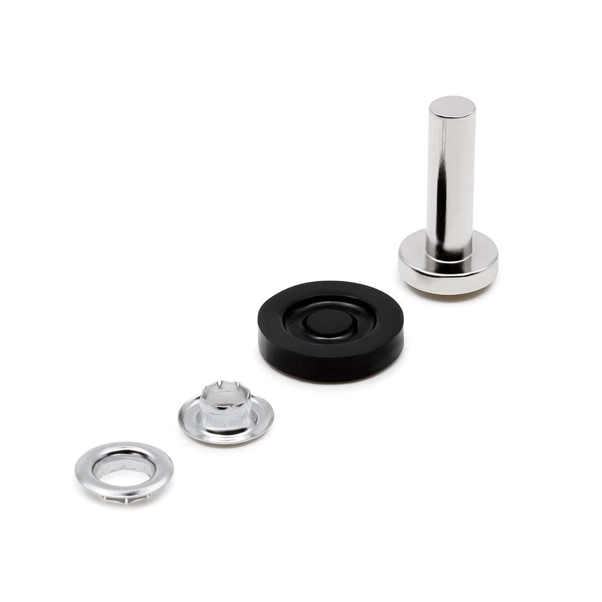 Dritz - Níquel de 1/4 pulgadas, incluye ojales y cierres de herramientas, tamaño grande de 1/4 pulgadas