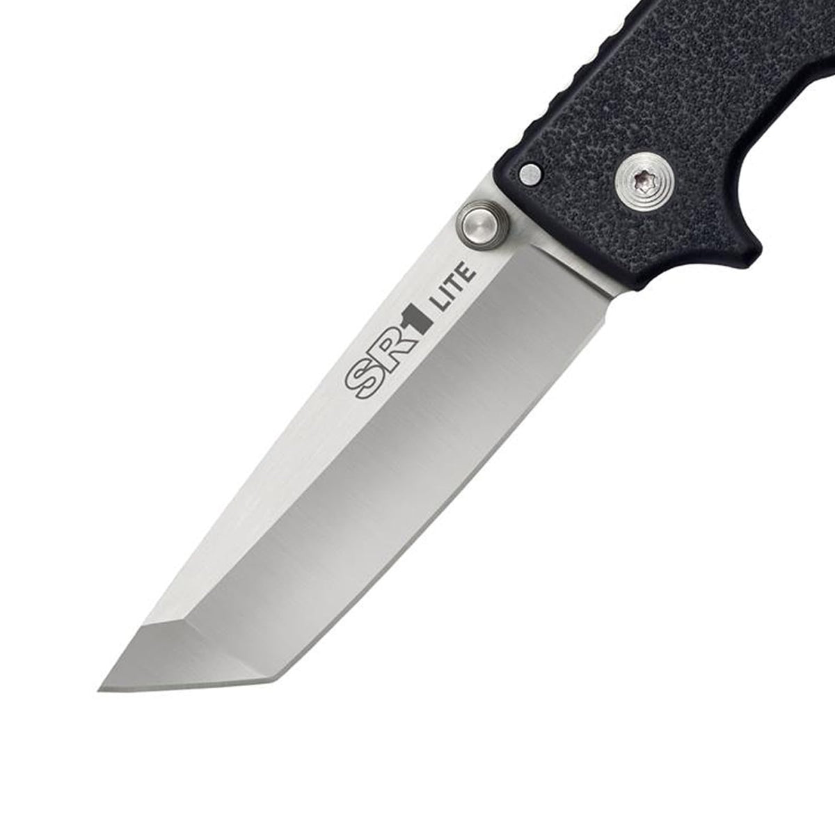 Cold Steel SR1 Lite 8Cr14MoV - Cuchillo plegable de acero de 4 pulgadas con mango Griv-Ex con mecanismo de bloqueo Tri-Ad, en caja