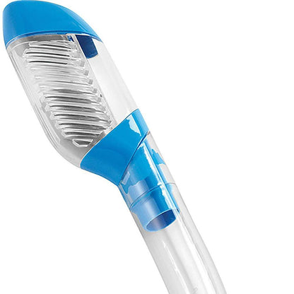 Cressi Tubo de Buceo para Adultos con protección contra Salpicaduras y válvula Superior - Supernova Dry: diseñado en Italia