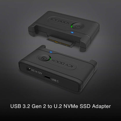 Icy Dock Adaptador USB 3.2 Gen 2 a U.2 NVMe SSD Thunderbolt 3 Compatible con Lector | EZ-Adapter Ex MB931U-1VB