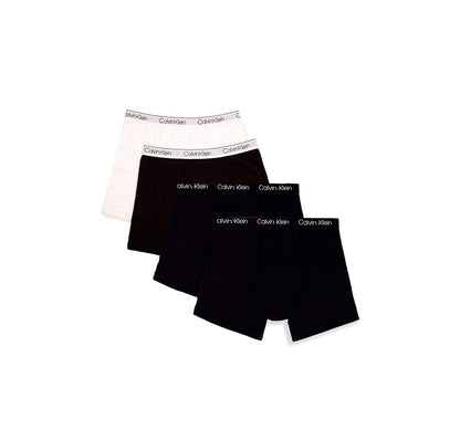 Calvin Klein calzoncillos de algodón para niño, paquete de 4 - Conceptos básicos en blanco y negro - XS