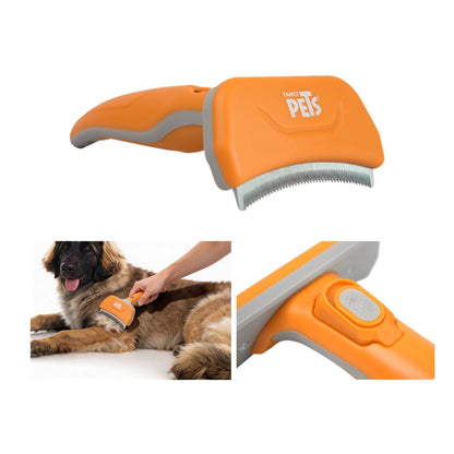 Fancy Pets Deslanador Curvo para Perros - Grande