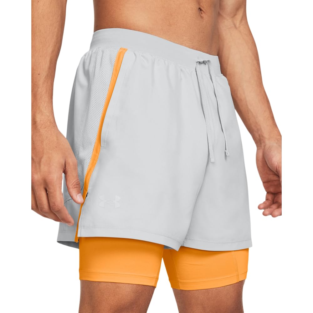 Under Armour Launch Run - Pantalones Cortos 2 en 1 para Hombre