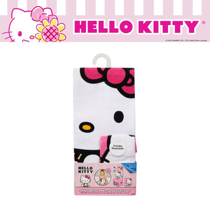 Franco Hello Kitty - Juego de 2 Toallas de Rizo de algodón Suave Absorbente para baño, Piscina, Playa, para niños, 50 x 25 Pulgadas, (Producto Oficial con Licencia)