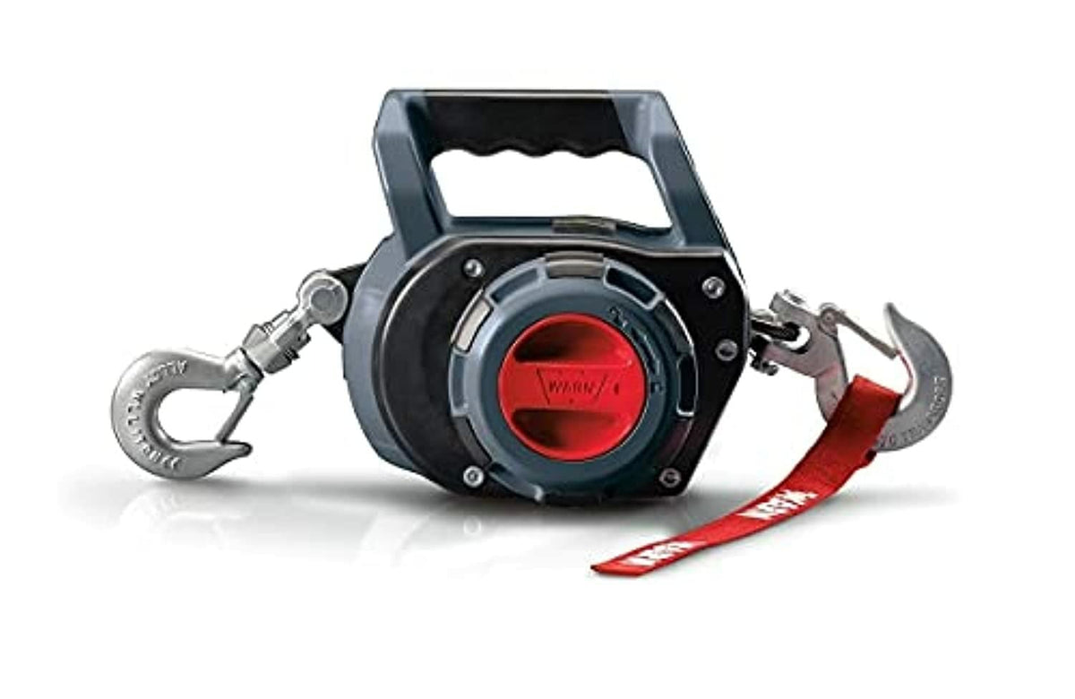 Warn 910500 Cabrestante portátil con Cable de 9 m: 227 kg, 750 Libras. Cuerda de Alambre de Capacidad