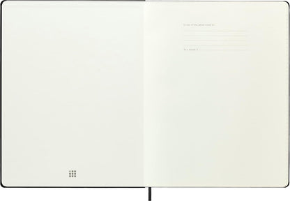 Moleskine Notebook, XXL, Ruled, Black, Hard Cover (8.5 X 11) | Cuaderno XXL de 8.5 x 11 pulgadas con 192 páginas rayadas para diario, toma de notas, planificación y proyectos creativos.