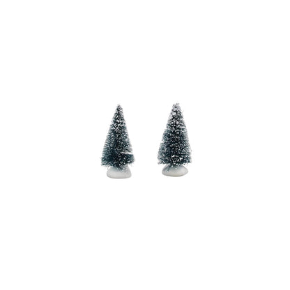 Department 56 Accesorios para aldeas Bag-O-Frosted Topiaries Árbol