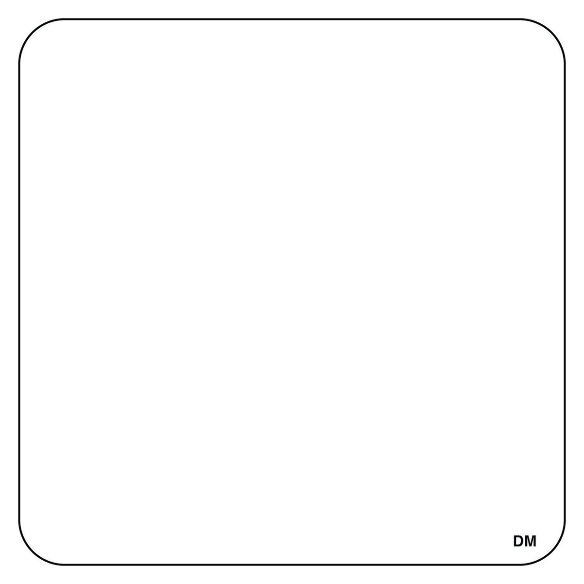 DayMark Blank Dissolvable Label, White, 2" x 2", (Roll of 250)