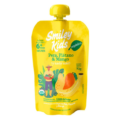 Papilla Orgánica Smiley Kids Mix Mango 18x90g