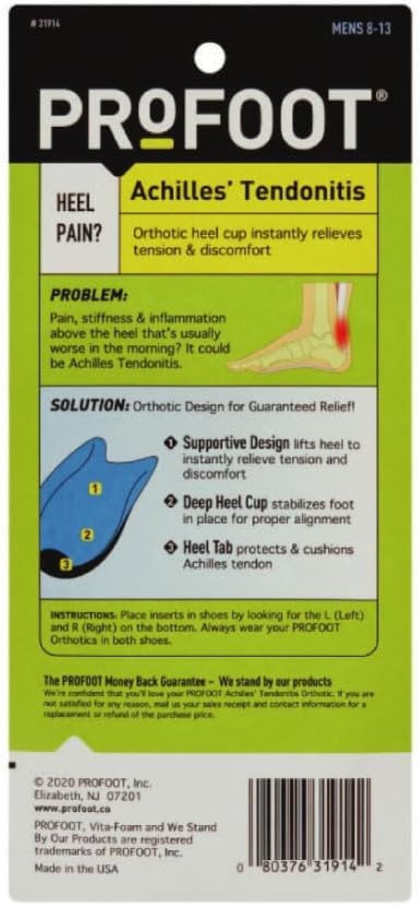 ProFoot Achilles Tendonitis Heel Cup