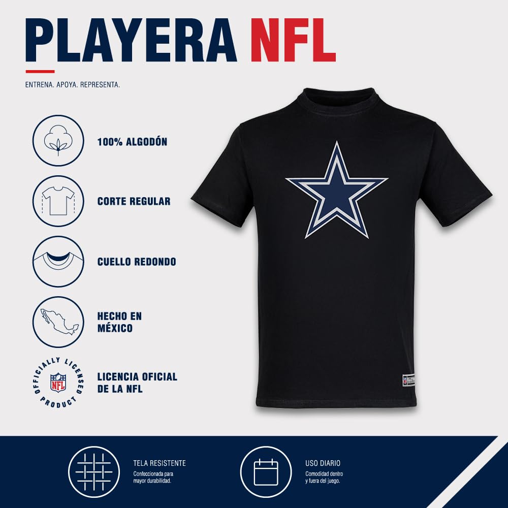 NFL Playera Aficionado Básica Dallas Cowboys