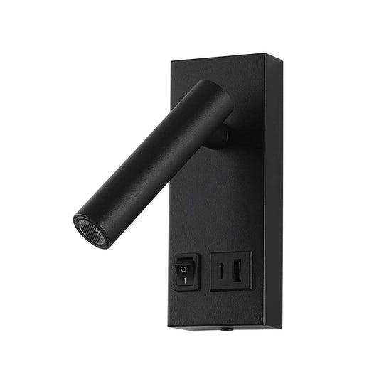 Luminaria LED Artlite Para Lectura con Puerto USB Blanco Frío 6500k, Potencia de 2w, 146 Lúmenes, Aluminio + Hierro, Puedes Direccionar la Iluminación