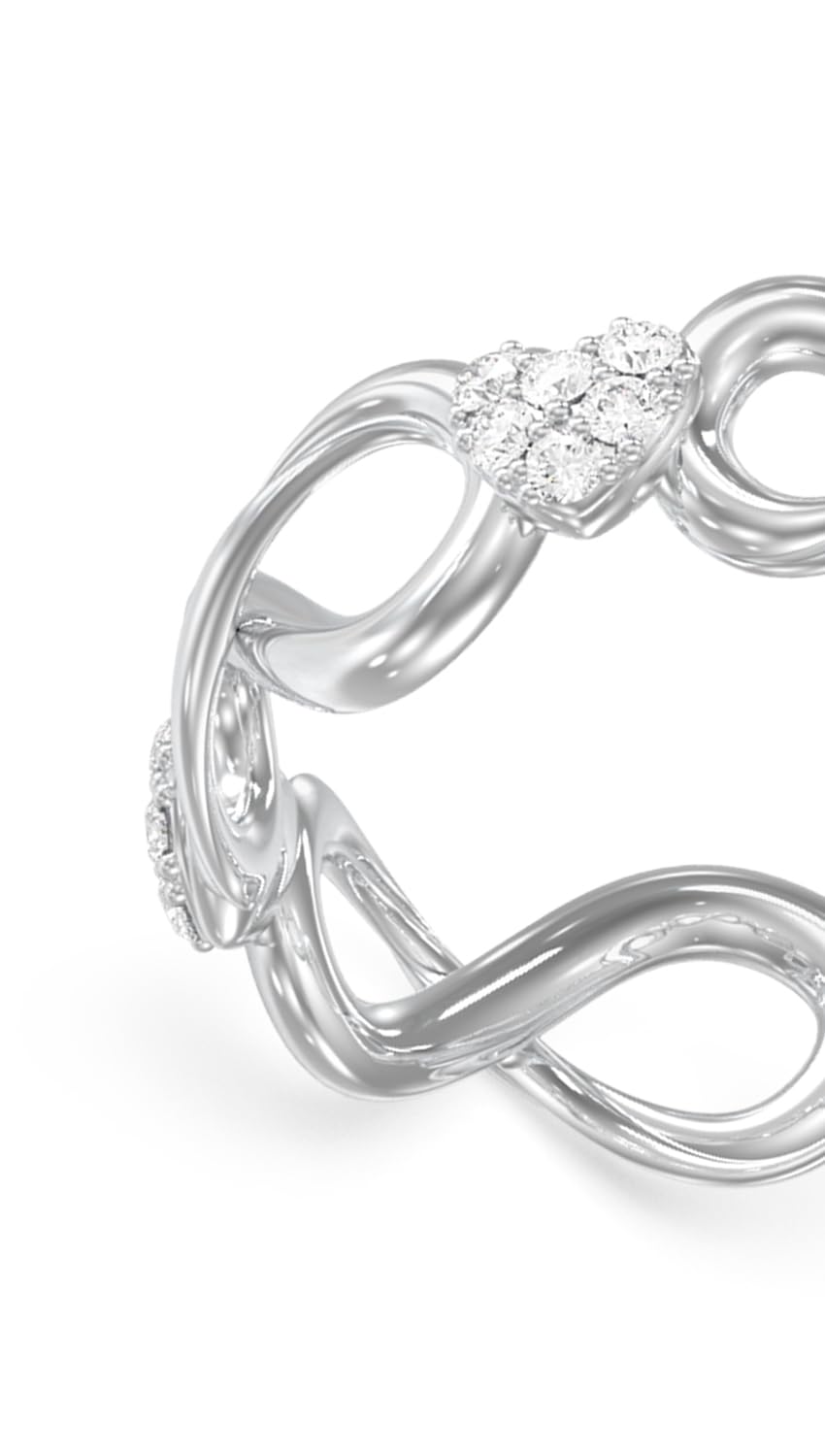 GUESS Anillo para Mujer LOVE BITES color Plata