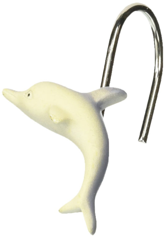 Carnation Home Fashions PHP-DP Dolphins - Ganchos de Resina para Cortina de Ducha, Multicolor
