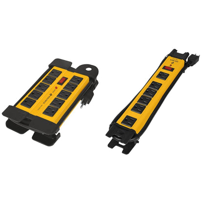 Volteck MUL-1012X, Multicontacto Uso Industrial, 10 entradas, supresor, 1200 Joules + MUL-612X, Multicontacto Uso Industrial, 6 entradas, supresor, 1200 Joules