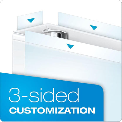 Cardinal Binder Performer con cubiertas ClearVue, anillos redondos de 1.5 pulgadas, capacidad de 350 hojas, color blanco