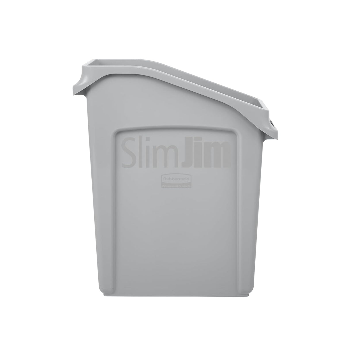Rubbermaid 2026725 Commercial Products - cubeta de basura con canales de ventilación, Sencillo, Gris, 13 Gallon