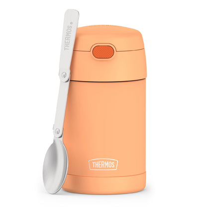 Thermos Funtainer Tarro de Alimentos Aislado 16oz con Cuchara - 16 Ounces - Anaranjado Neón
