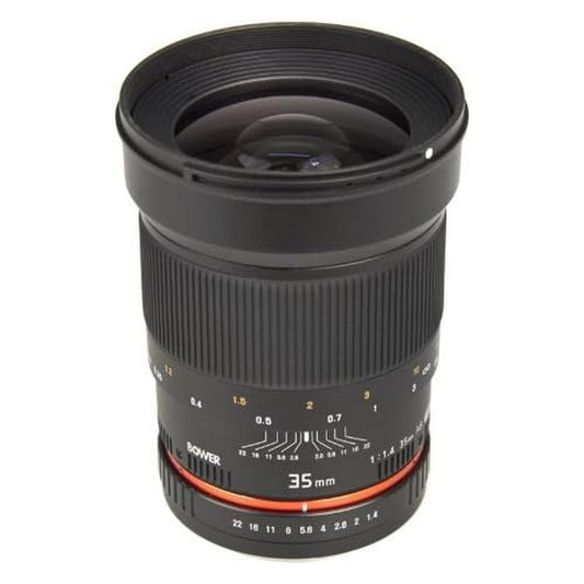 Bower SLY3514OD Wide-Angle 35mm f/1.4 Fixed Lens for Olympus 4/3 Digital Cameras