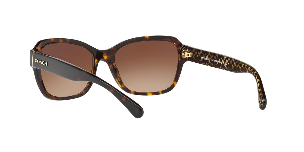 Coach HC8232 para mujer, L1010 Dark Tortoise Brown Grad, Estandar