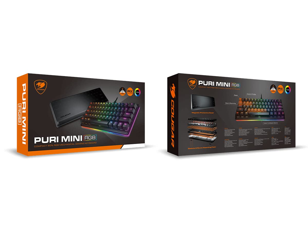 Cougar Teclado Gamer Puri Mini RGB Mecánico