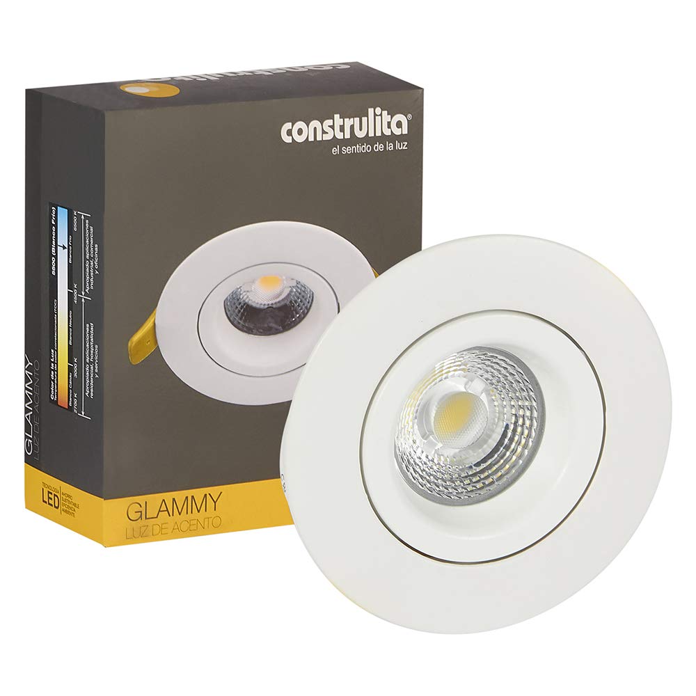 Construlita Lámpara LED Empotrado en techo, color Blanco Tecnolite RE1085BBFB