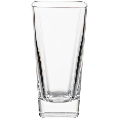 Borgonovo Palladio - Juego De 6 Vasos De Vidrio De 320 Ml. Vaso Transparente Cristal Elegantes para Restaurantes, Fiestas, Té, Helado, Cerveza, Jugo, Cóctel, Limonada Set 6 piezas