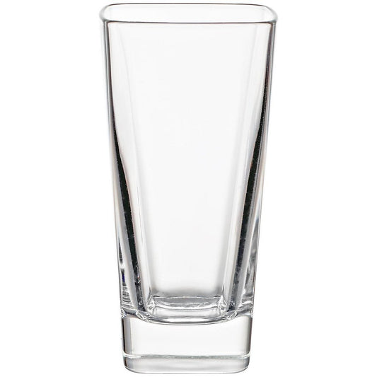 Borgonovo Palladio - Juego De 6 Vasos De Vidrio De 320 Ml. Vaso Transparente Cristal Elegantes para Restaurantes, Fiestas, Té, Helado, Cerveza, Jugo, Cóctel, Limonada Set 6 piezas