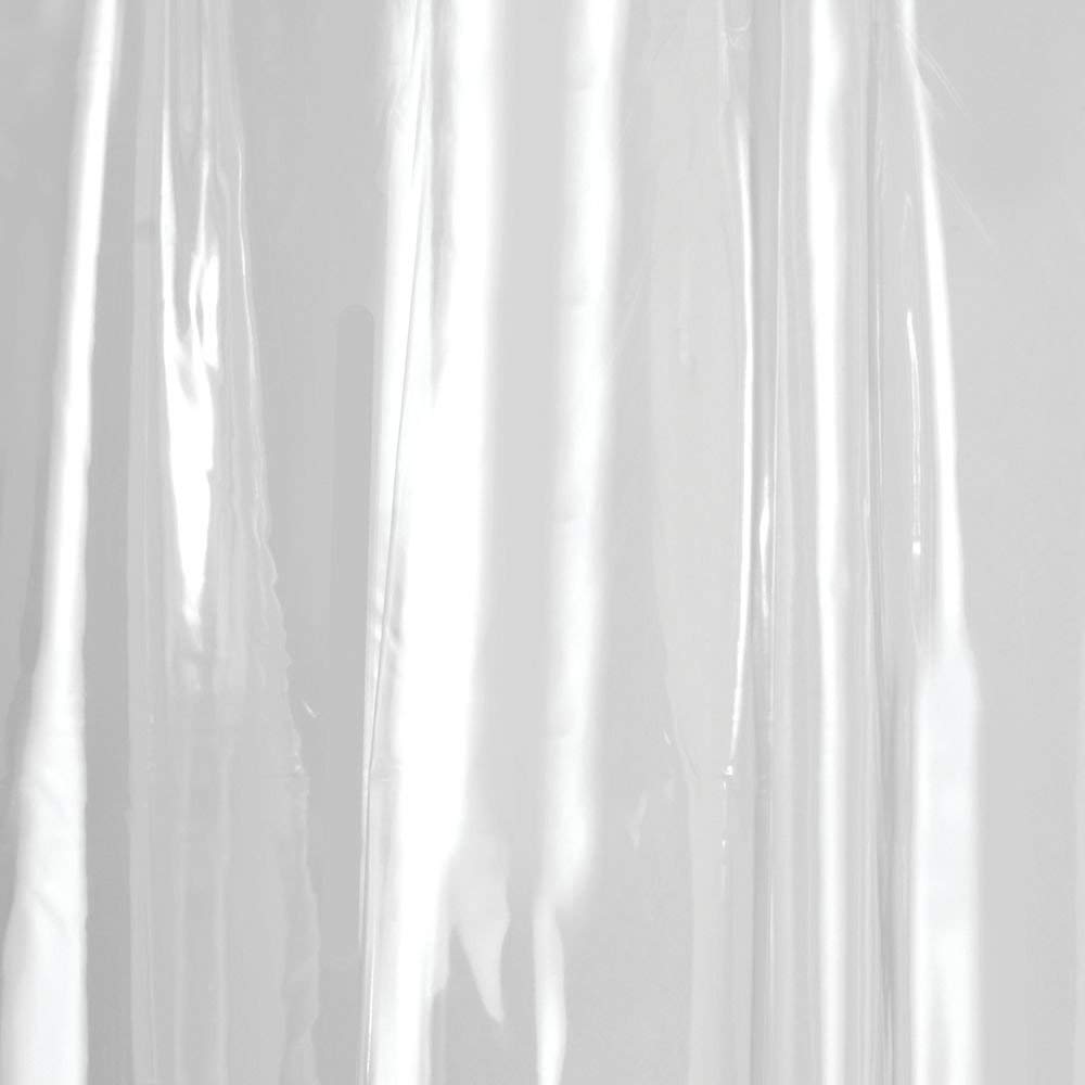 InterDesign - Cortina de Baño de Vinil, Transparente, 72 x 72 (183 cm x 183 cm)