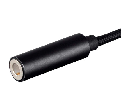 Monoprice Mono Mfi Certified Lightning to 3.5mm Audio Adapter - Black, Nylon Braided, Works with Any Apple Lightning Device