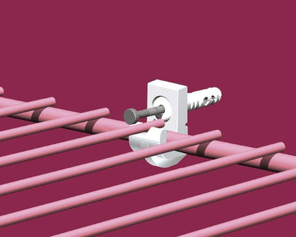 ClosetMaid 1770 - Juego de 48 Clips de Pared para Yeso, Color Blanco