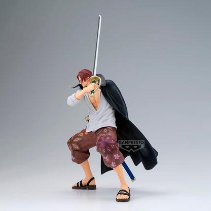 Banpresto - One Piece Shanks Grandista Figura de colección 8.7 Pulgadas - Estatuilla Anime con Espada, Pose dinámica y Acabado Premium para exhibición