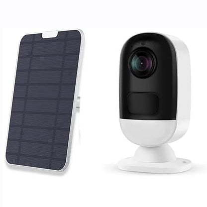 Anewone Cámaras de Seguridad WiFi con Solar Alimentada, Full HD 3MP(2048 * 1536) Visión Nocturna, Cámara Inalámbricas Al Exterior IP66