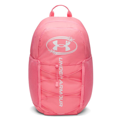 Under Armour Hustle Sport 60 Mochila Resistente al Agua con Funda para Laptop 16" - M - (601) Rosa agridulce - Plata Metálica