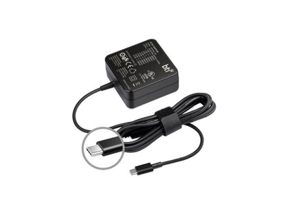 Batería Technology 1HE08UT#ABA-BTI 45W USB Tipo C Adaptador de CA de sobremesa para HP, Color Negro