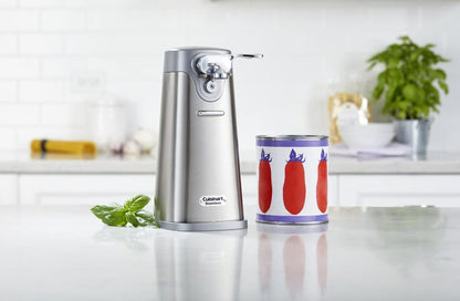 Cuisinart Abrelatas de Acero Inoxidable SCO-60 Automático Premium | Abrelatas automático un solo toque, Pies antideslizantes, Soporte magnético para latas fijas, Cuchillas de acero inoxidable