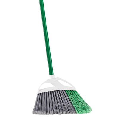 Libman Commercial 205 Large Precision Angle Broom, Steel Handle, 13" Wide, Green and White (Pack of 6)