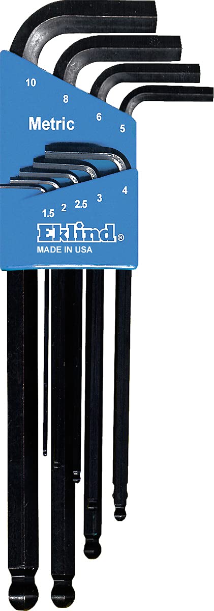 Eklind 13222 Llave Allen Allen de bola hexagonal, 22 piezas, 22 unidades