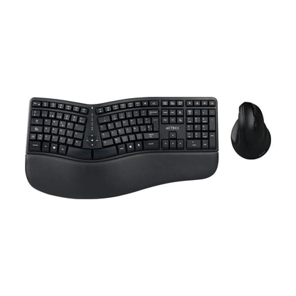 Acteck Kit Teclado y Mouse VIRTUOS Fitt MK770 Inalambrico USB-C Negro AC-936248