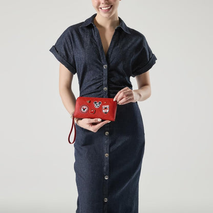 W Capsule Mickey Cartera para Mujer Rojo HBDONNER33CW